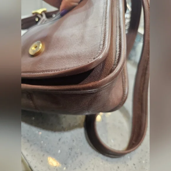 Coach Mahogany Brown Vintage Legacy Medium Studio Flap Bag. - Picture 9 of 17